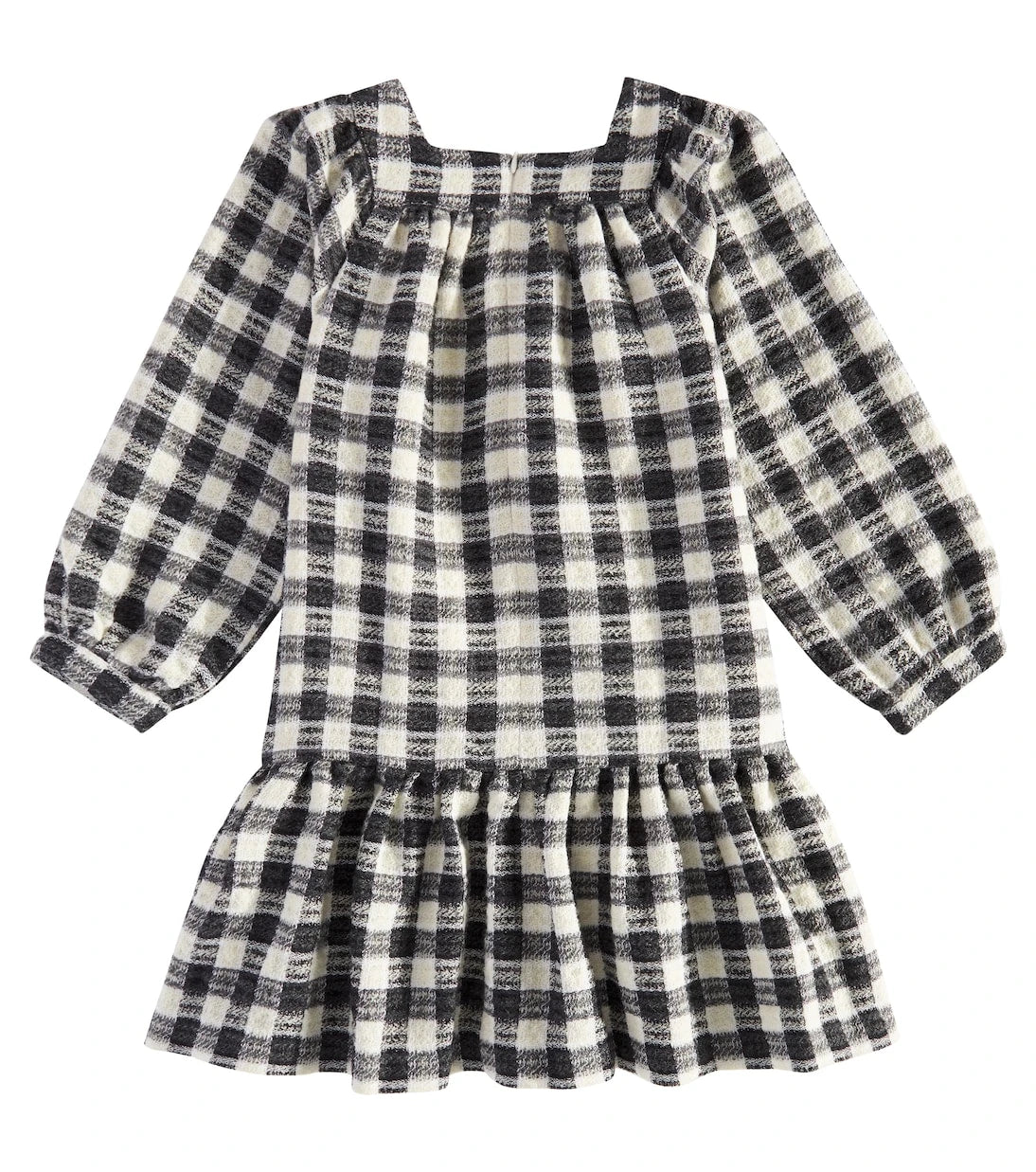 Tartine et Chocolat - Checked wool and cotton-blend dress