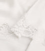 Gilda & Pearl Ivory Silk Lace-Trim In My Boudoir Short Nightdress