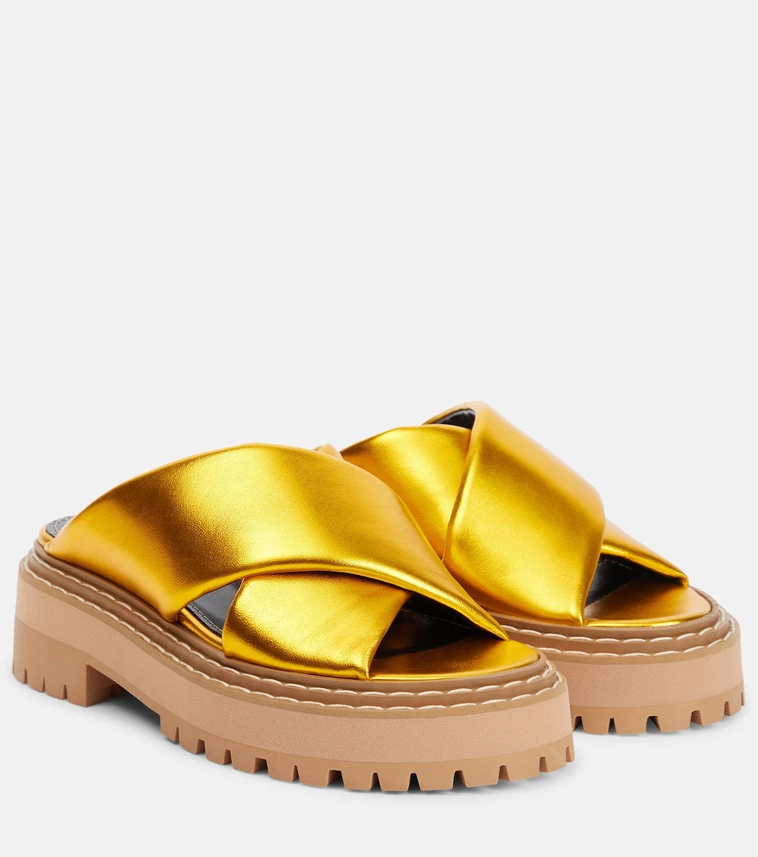 Proenza Schouler - Metallic leather sandals