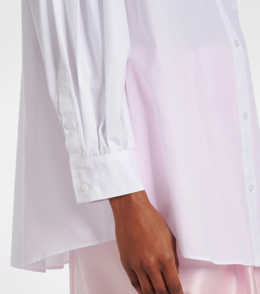 Simone Rocha - Floral-appliqué cotton shirt