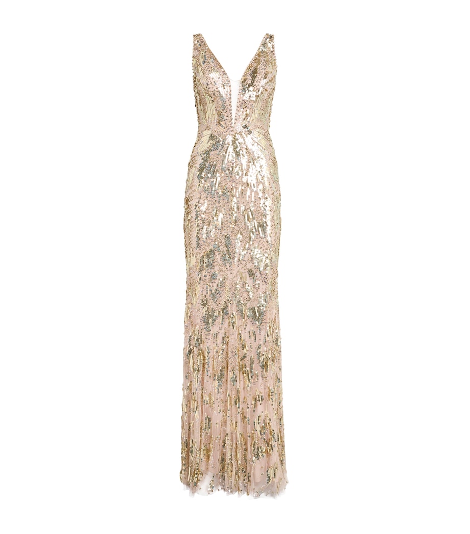 Jenny Packham Multi Embellished Marion Gown