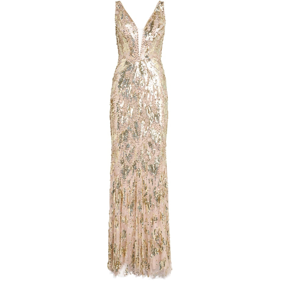 Jenny Packham Multi Embellished Marion Gown