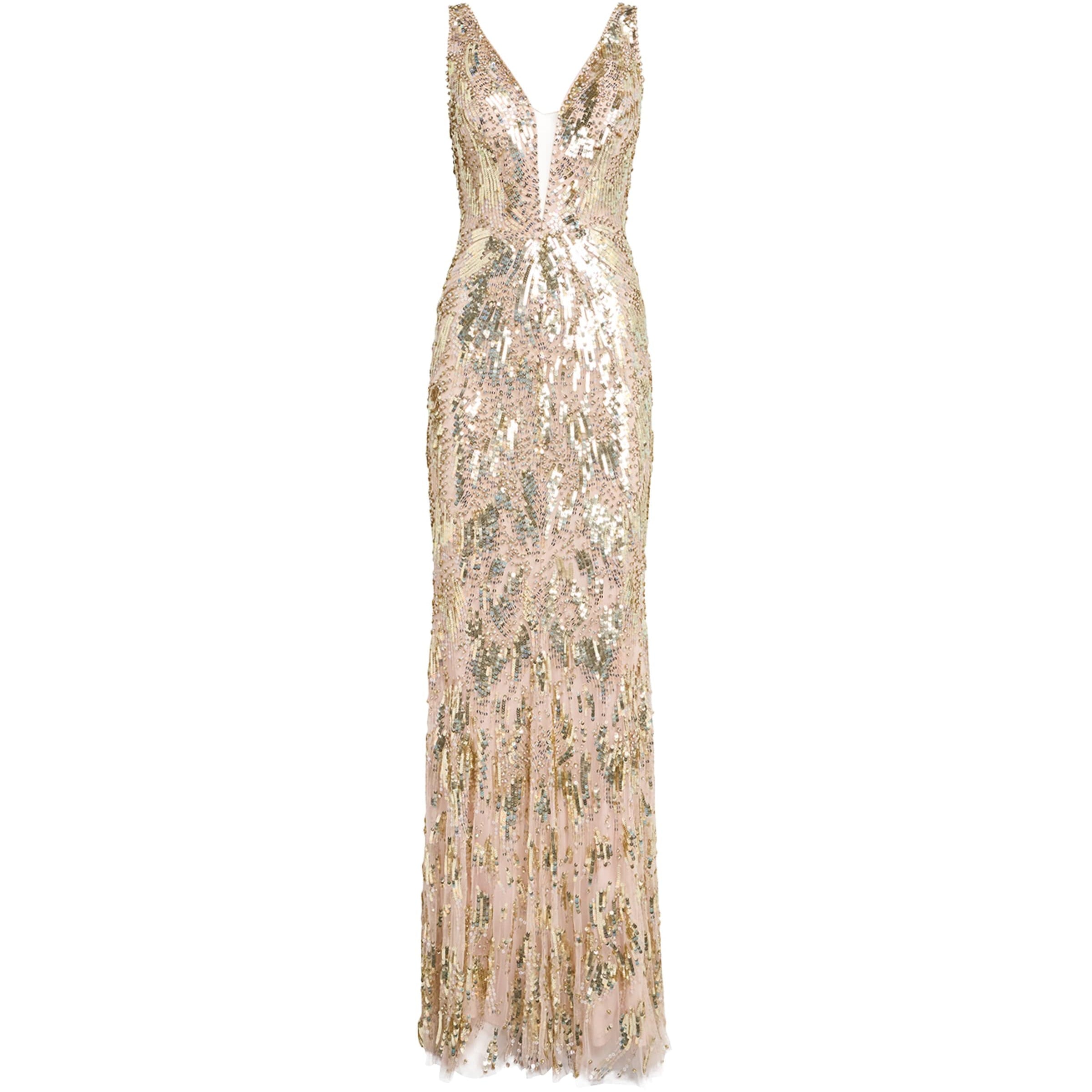 Jenny Packham Multi Embellished Marion Gown