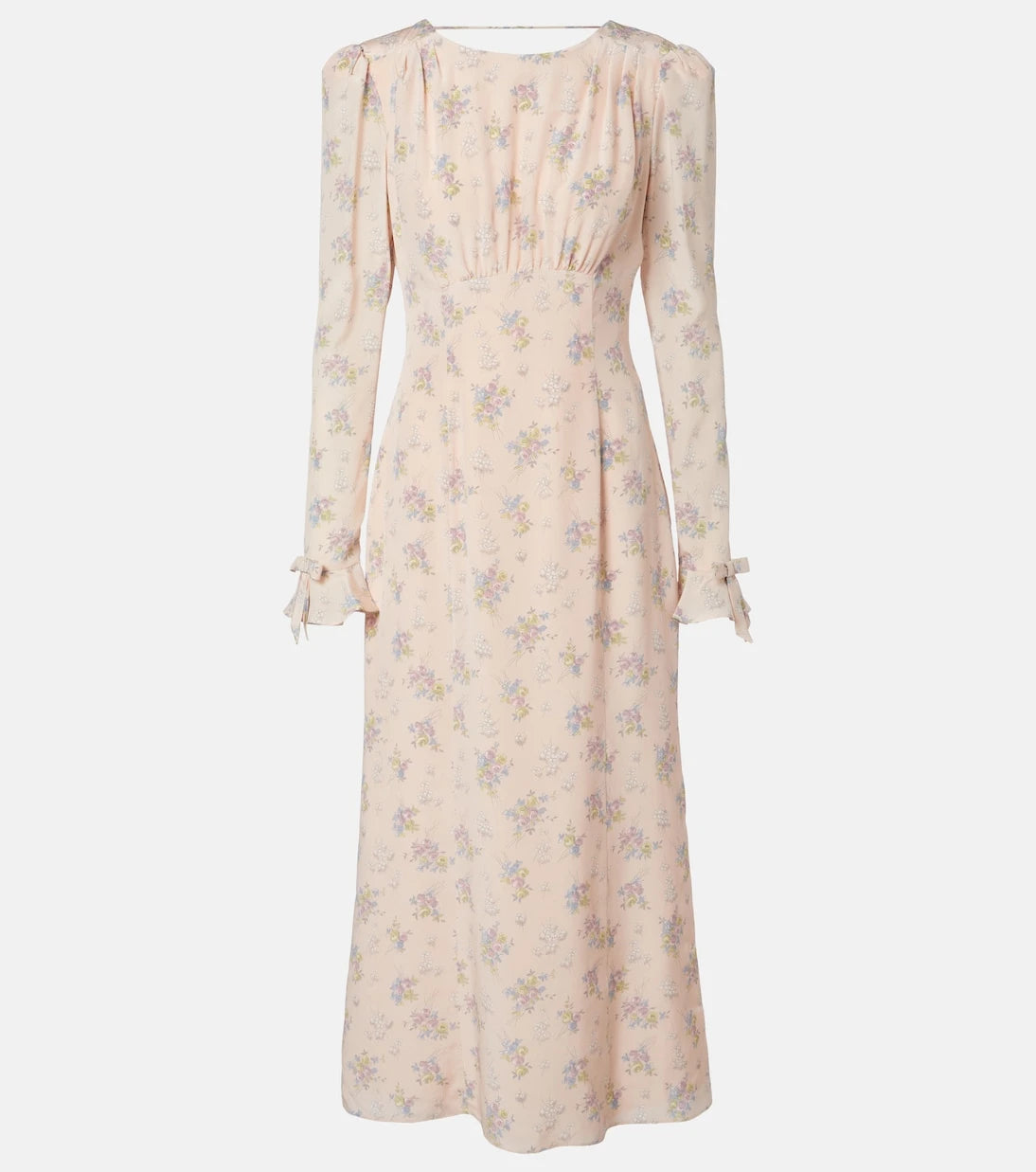 Alessandra Rich - Floral open-back silk midi dress