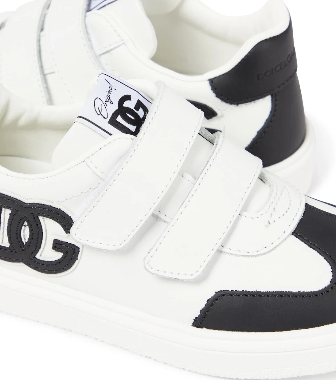 Dolce&Gabbana Kids - حذاء سنيكرز جلد DG