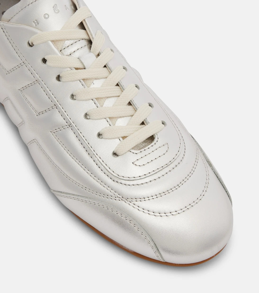 Hogan - Hogan Olympia metallic leather sneakers