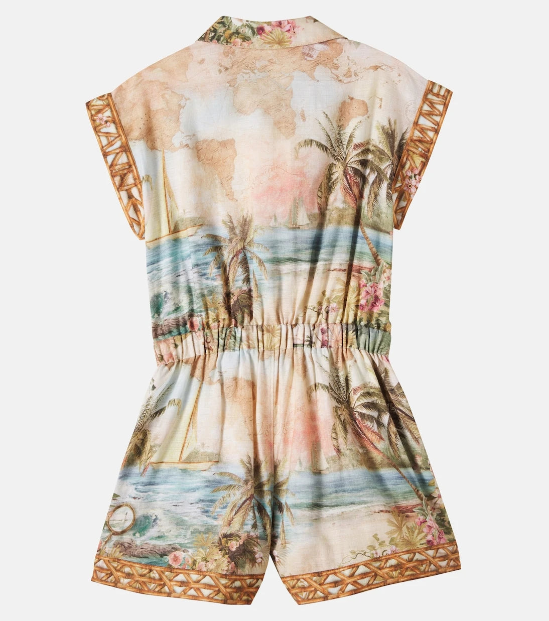 Zimmermann Kids - Mahon printed cotton romper