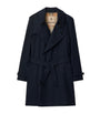 Blue Mid-Length Kensington Heritage Trench Coat