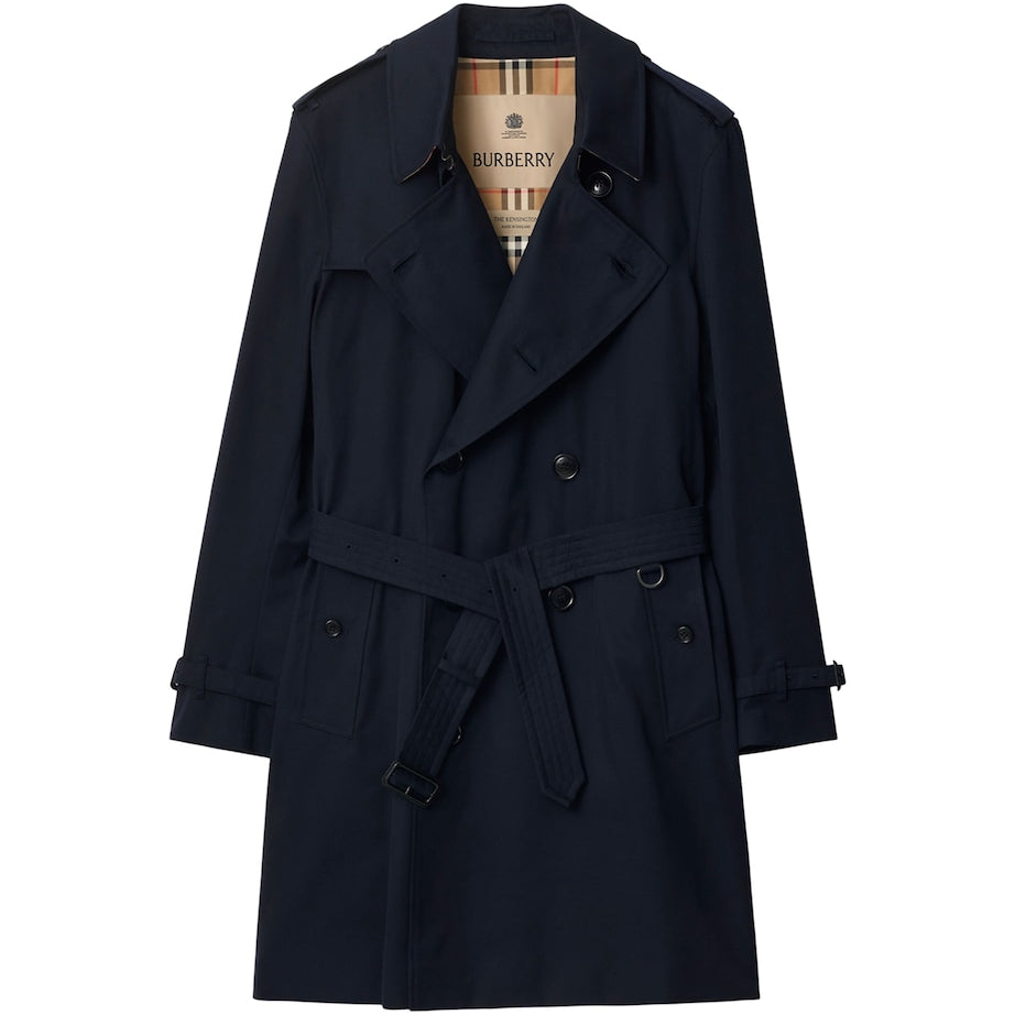 Blue Mid-Length Kensington Heritage Trench Coat