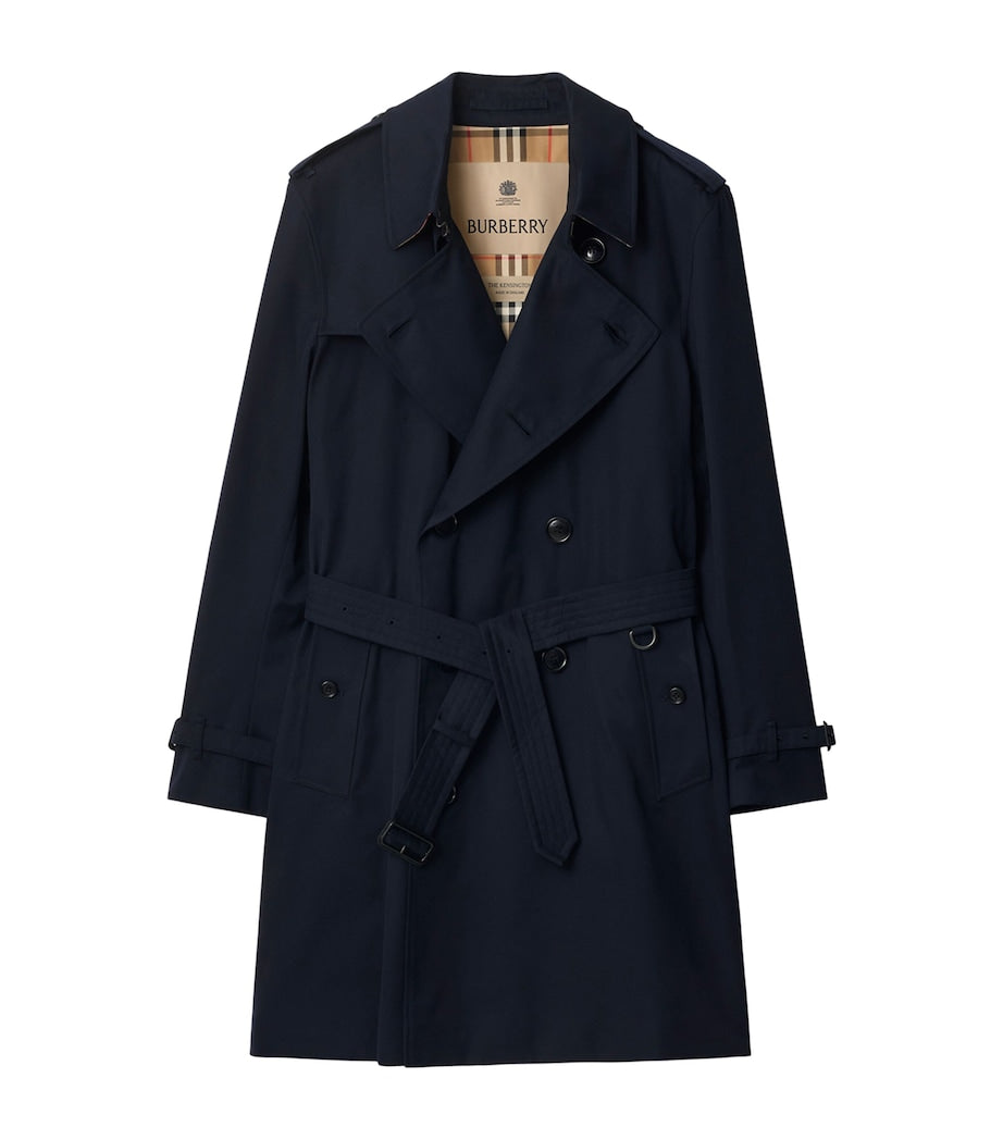 Blue Mid-Length Kensington Heritage Trench Coat