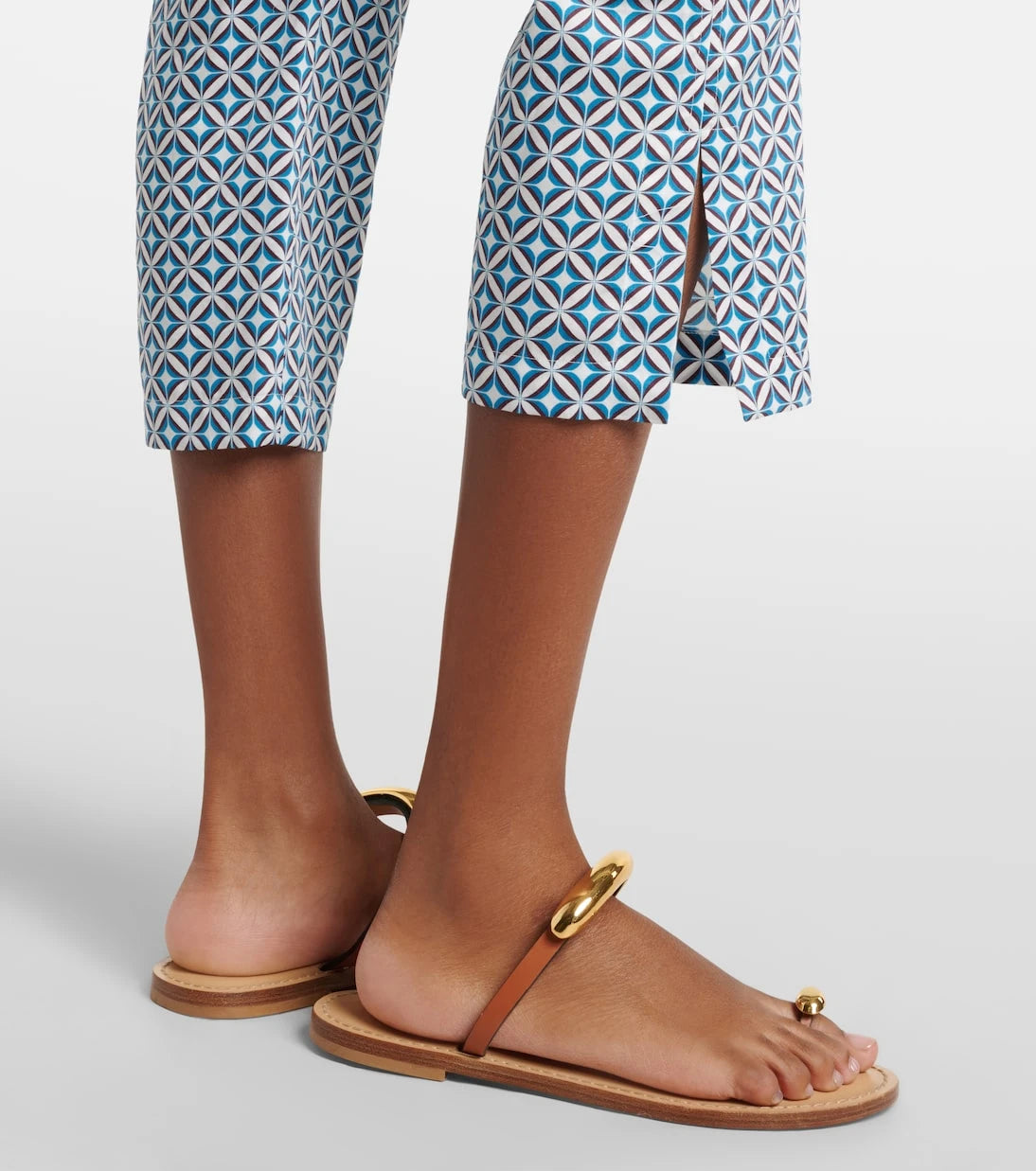 Max Mara - Facella printed cotton wide-leg jeans