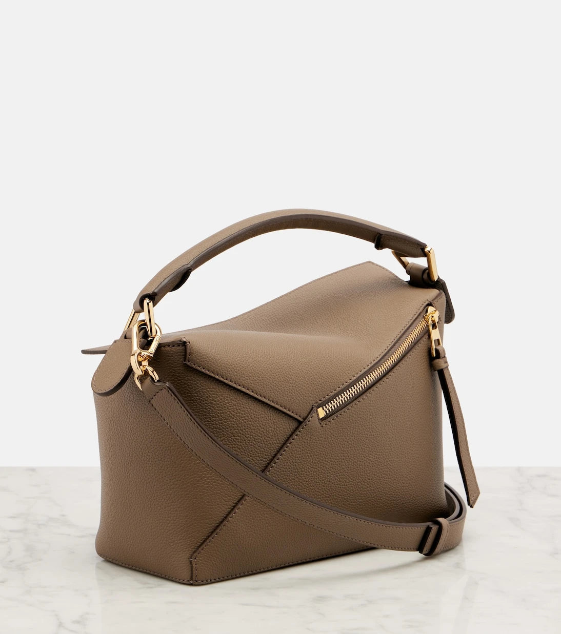 Loewe - حقيبة توت جلد صغيرة Puzzle Edge