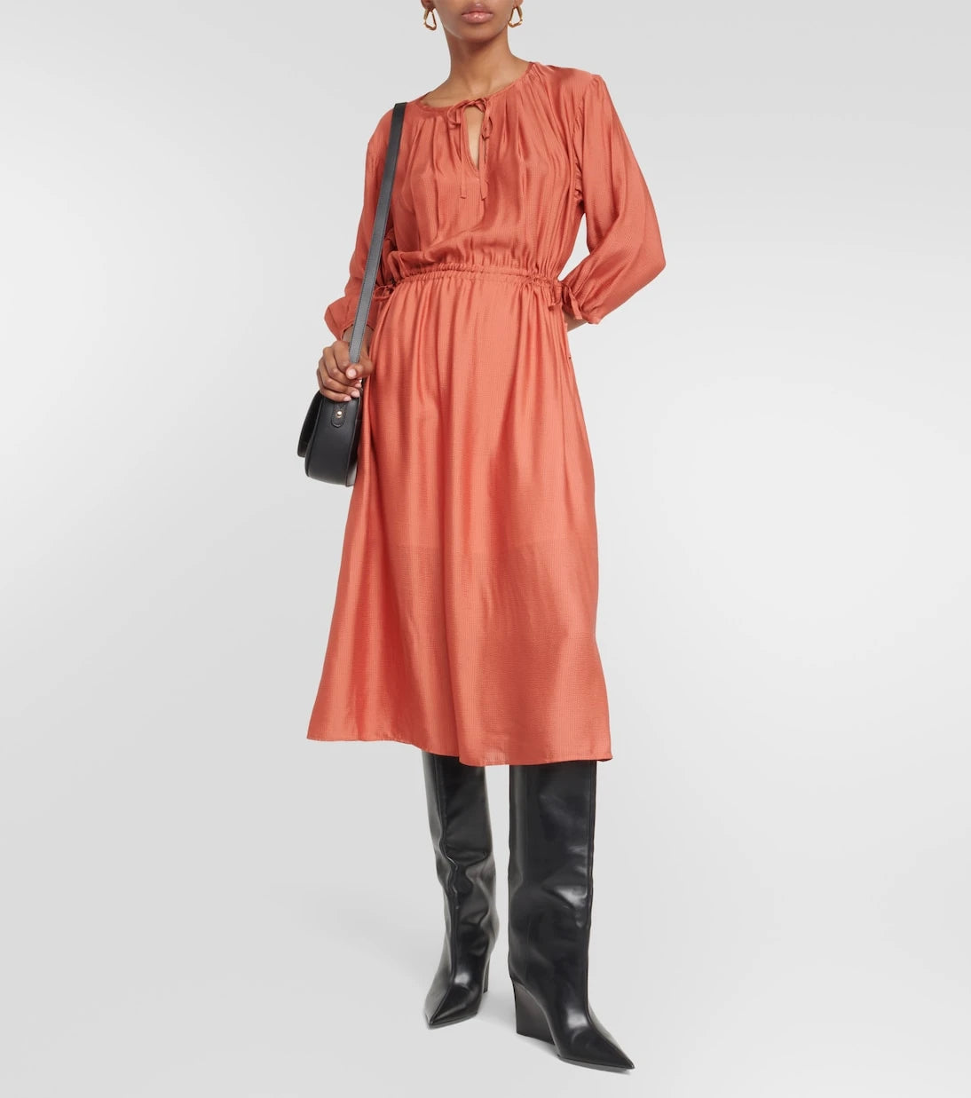A.P.C. - Eve pleated jersey midi dress