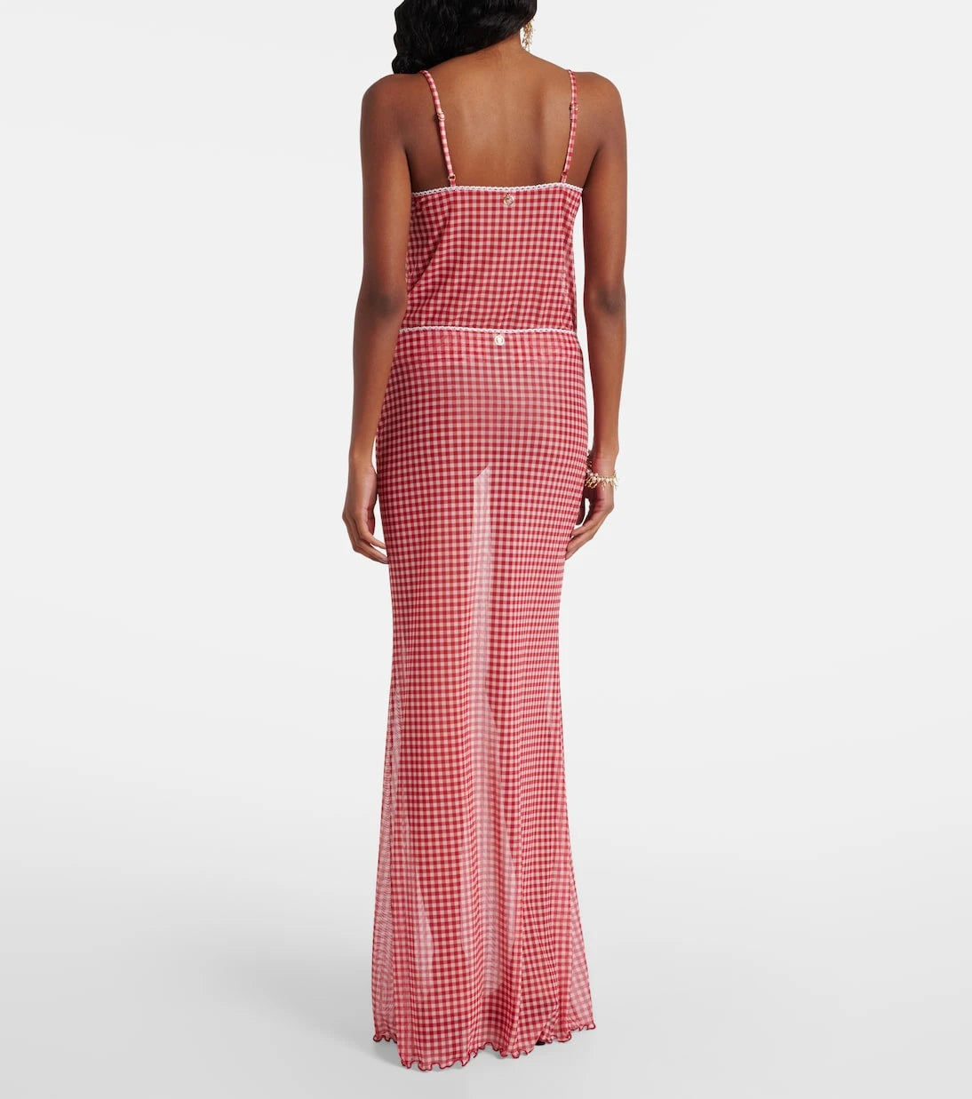 Bananhot - Solay gingham maxi skirt