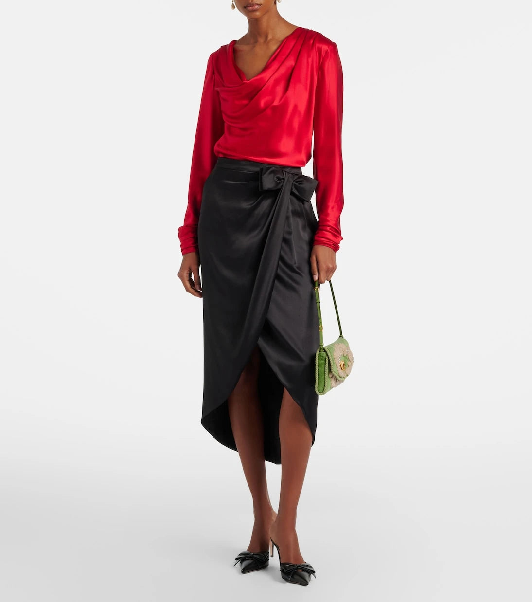 Valentino Garavani - DeVain embellished velvet shoulder bag