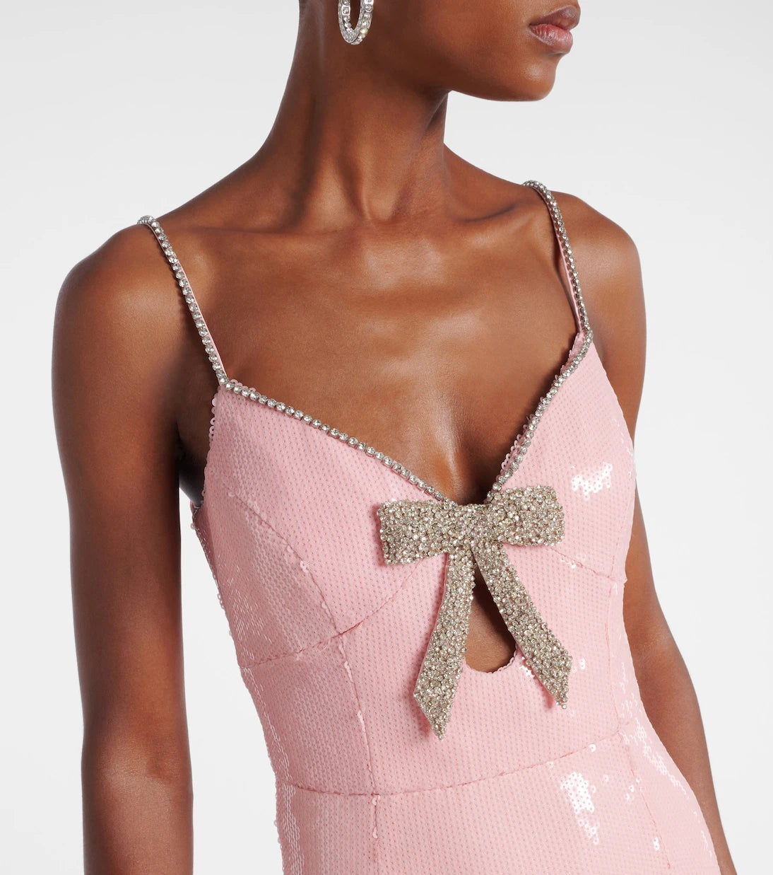 Rebecca Vallance - Lena bow-detail sequined gown