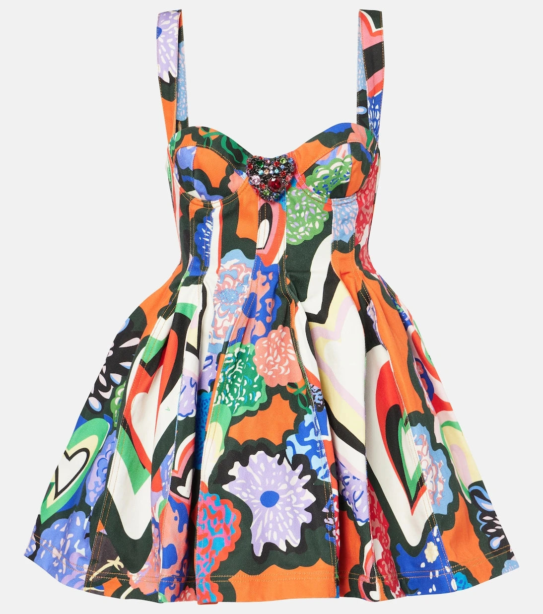 Area - Printed cotton minidress