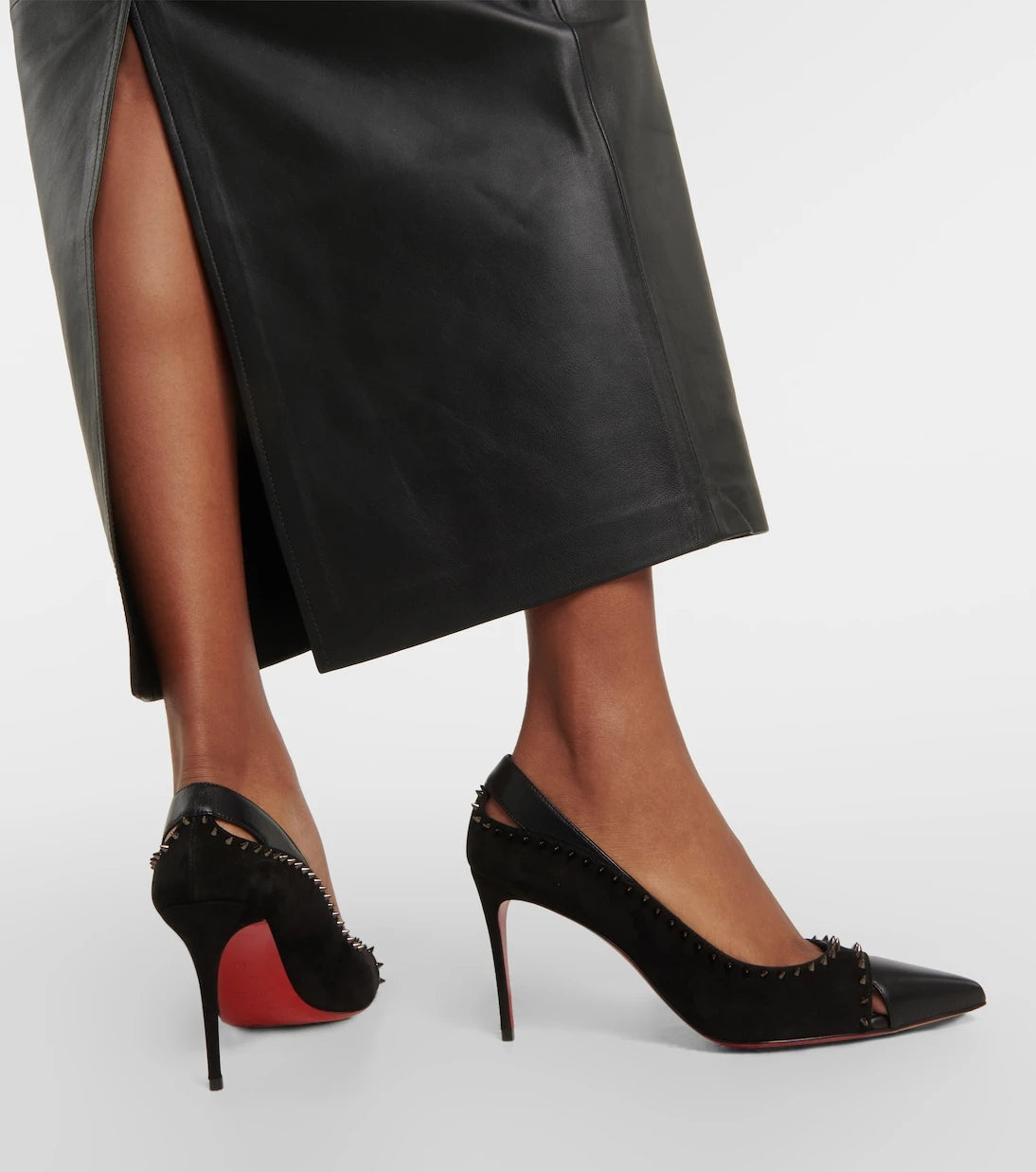 Christian Louboutin - Duvette Spikes 85 leather pumps