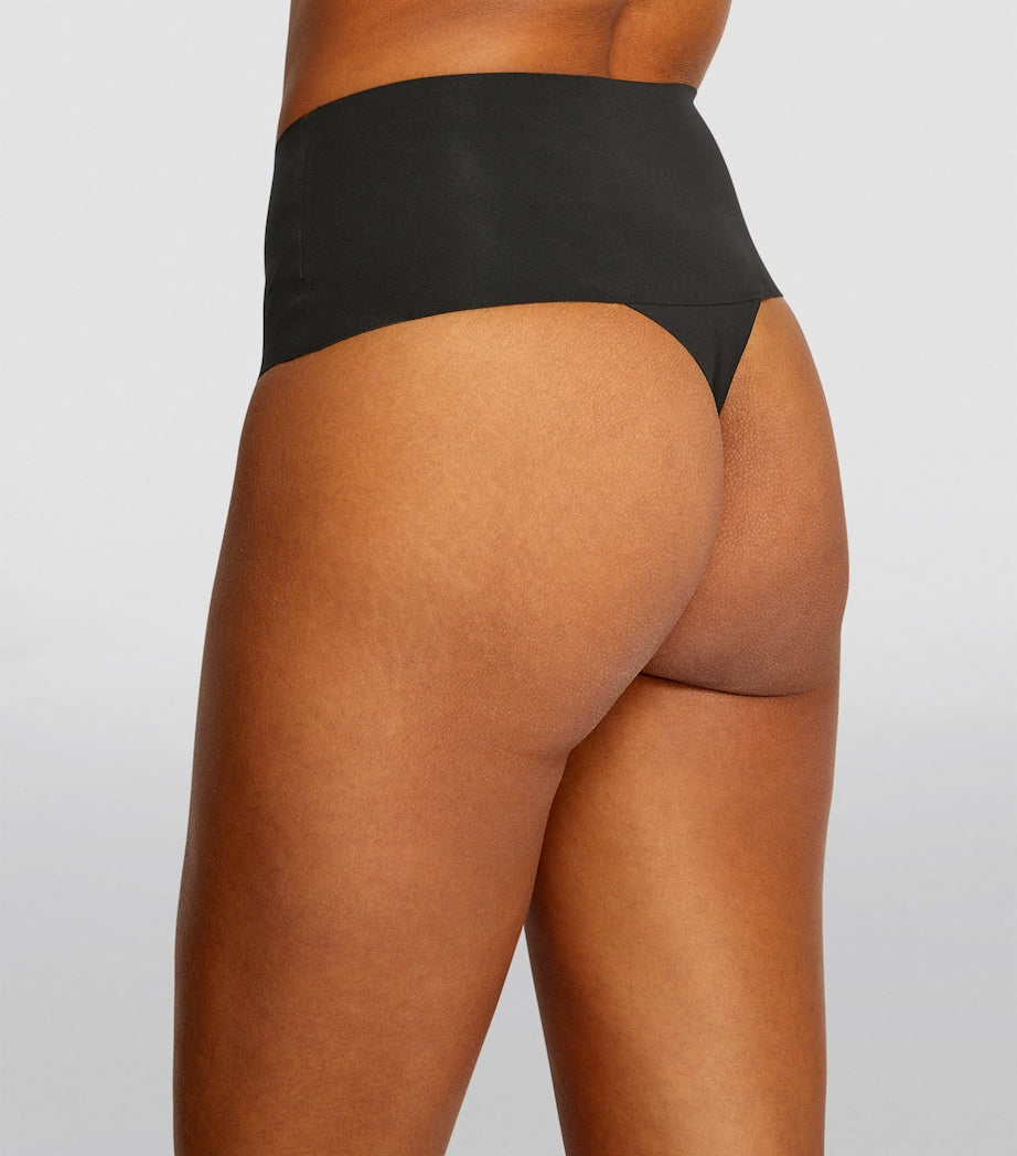 SPANX Black SPANXsupersmooth Undie-tectable Thong - Light Control