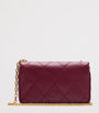 Burberry Red Leather Quilted Clutch Bag