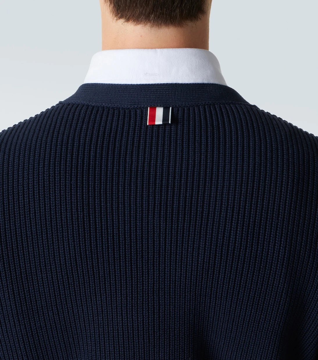 Thom Browne - 4-Bar cotton cardigan