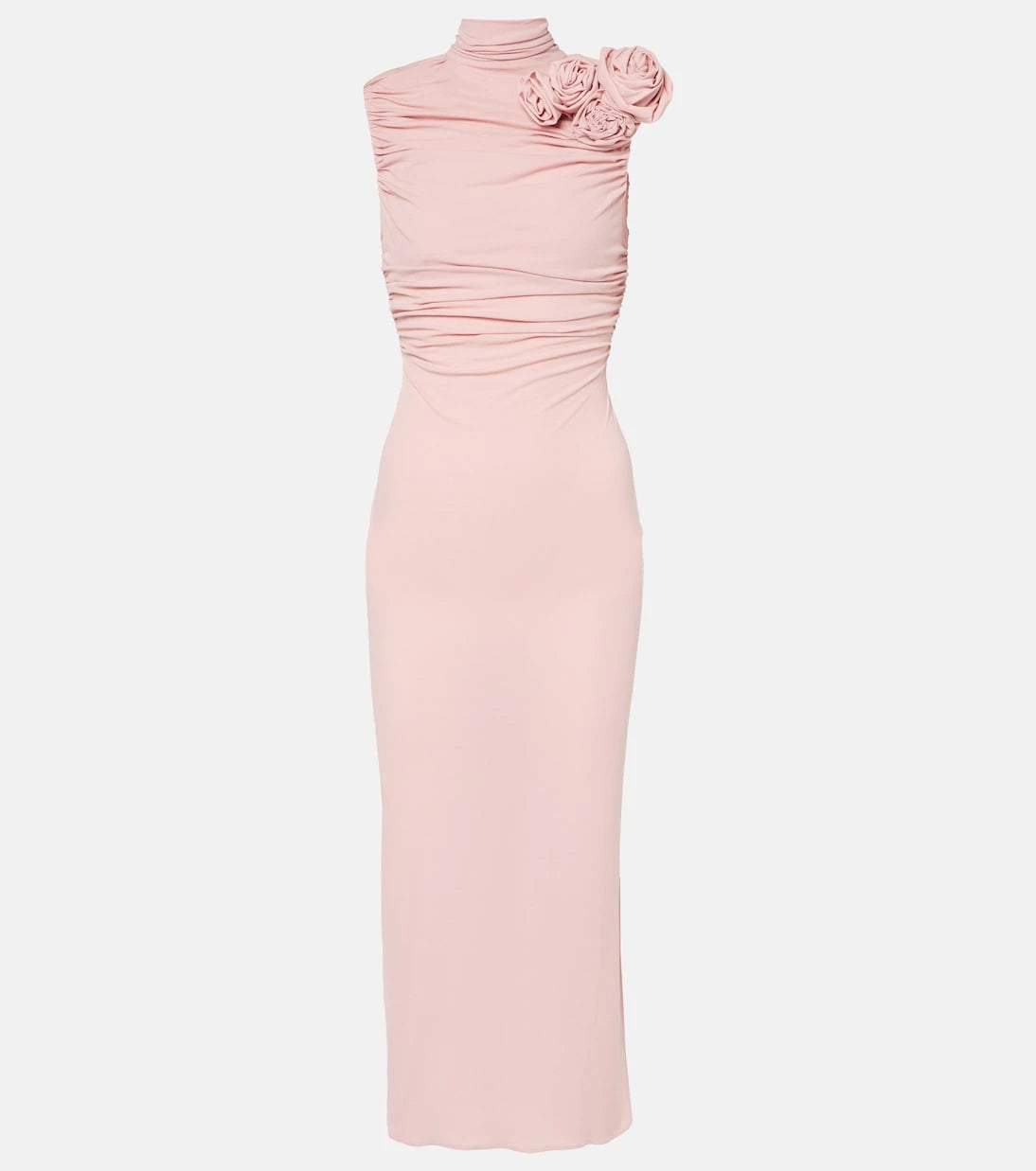 Magda Butrym - Ruched silk-blend midi dress