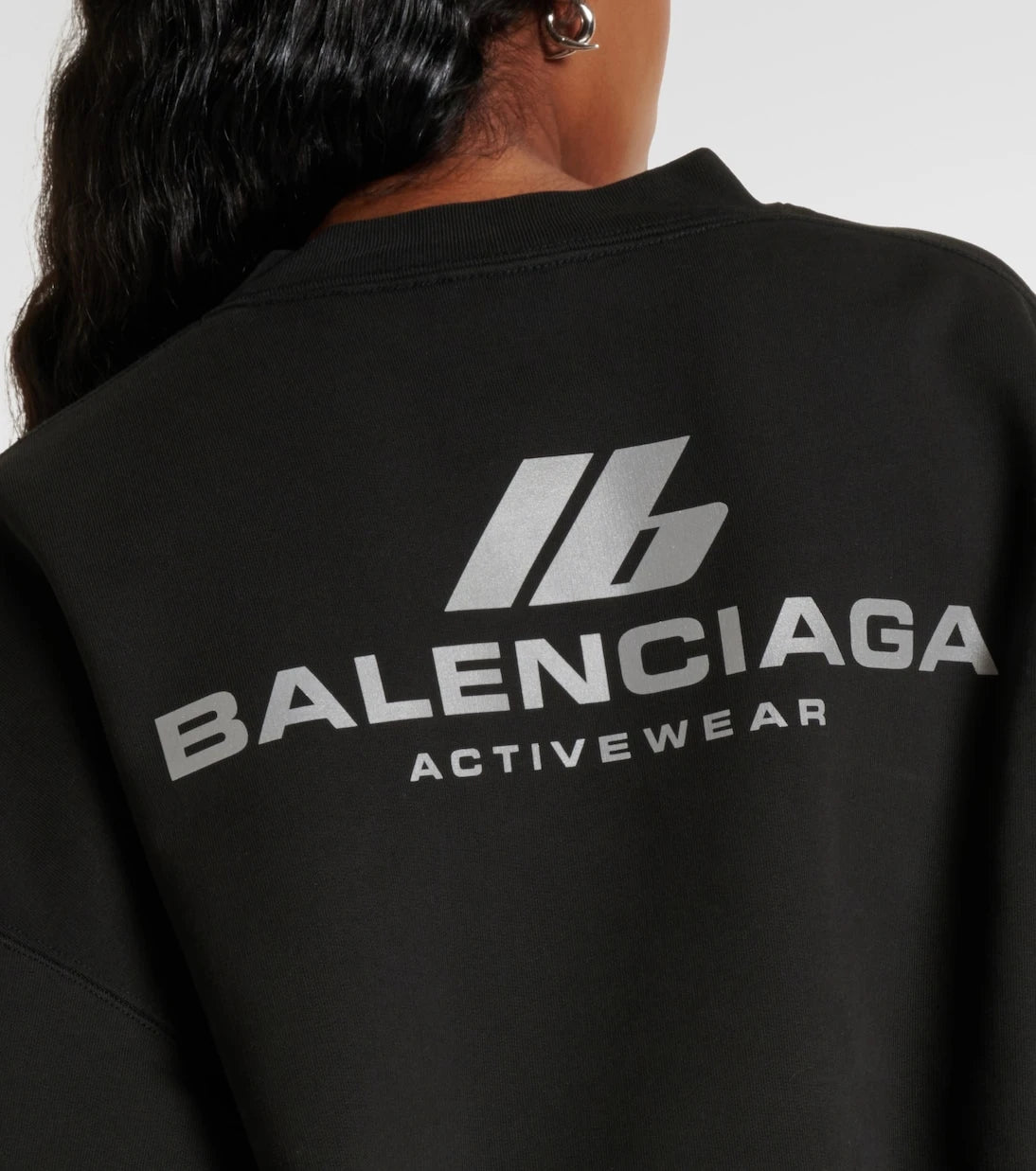 Balenciaga - Crewneck cotton jersey sweatshirt