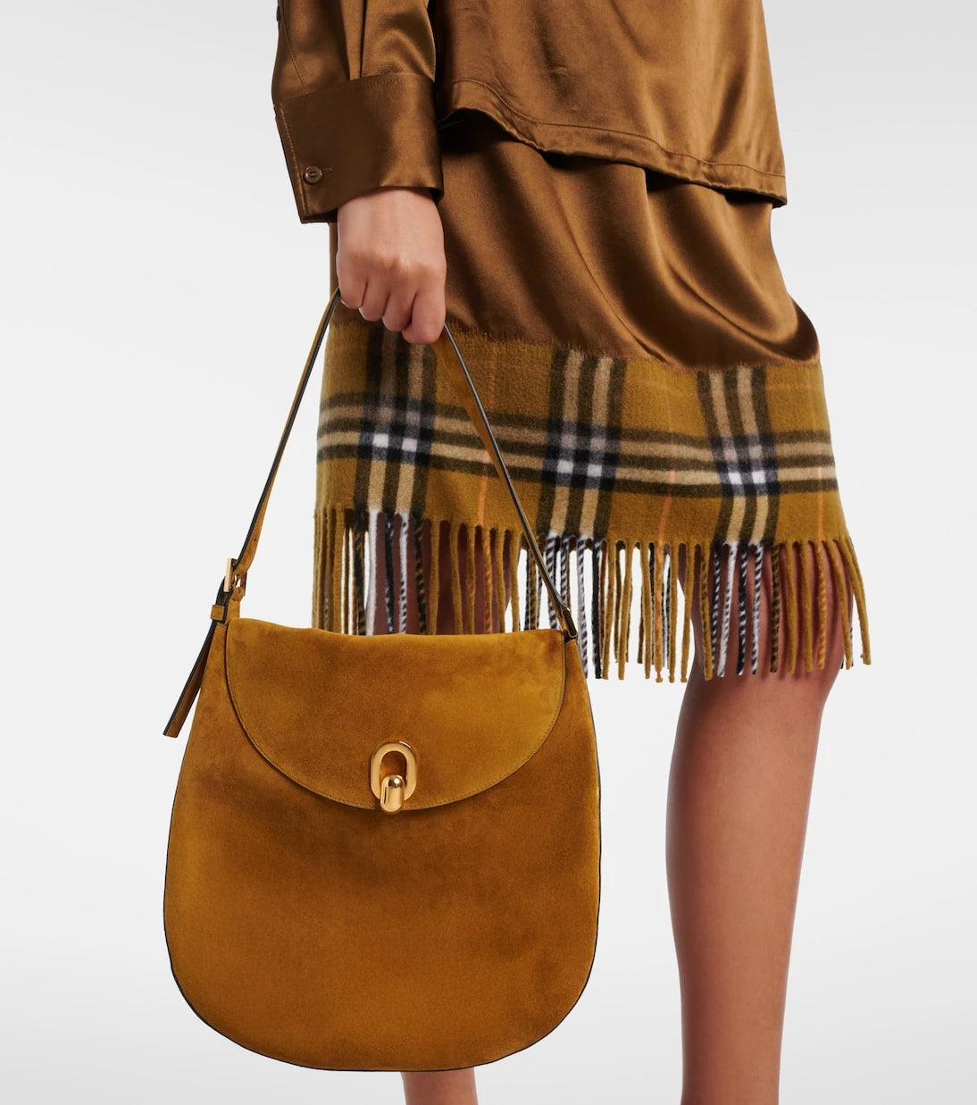 Savette - Tondo Large suede shoulder bag