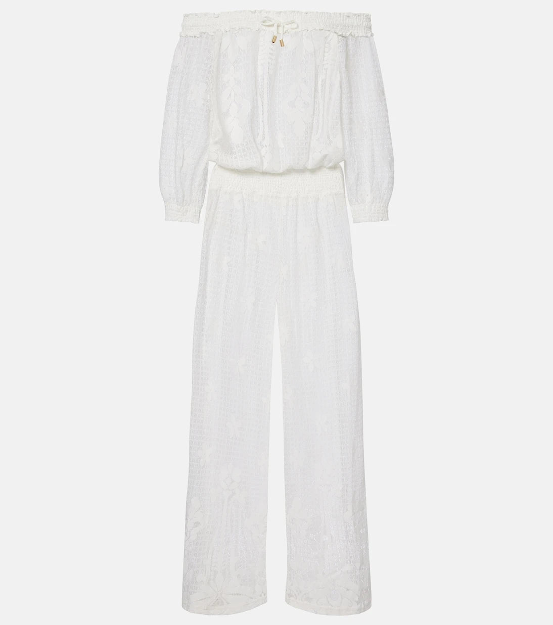 Melissa Odabash - Tully crochet cotton-blend jumpsuit