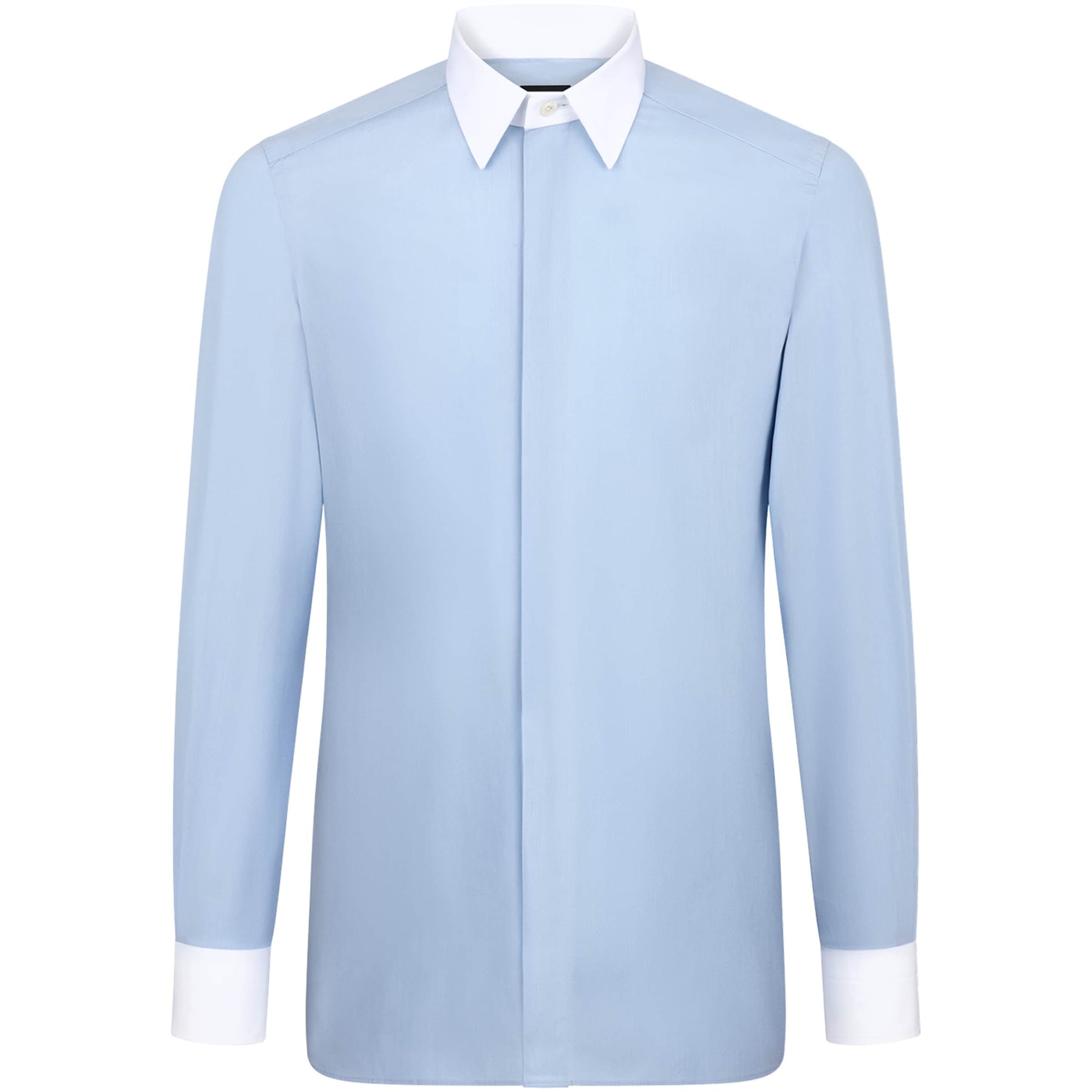 Cotton Contrast-Trim Shirt