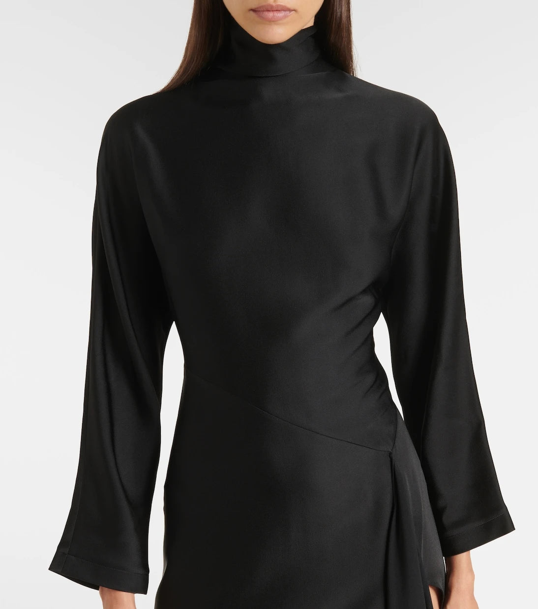 Alaïa - فستان ميدي ستان غير متماثل
