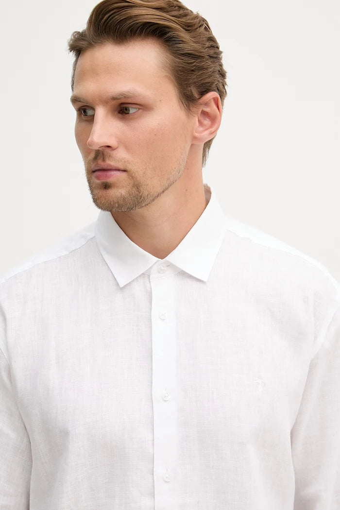 Trussardi риза мъжка от лен