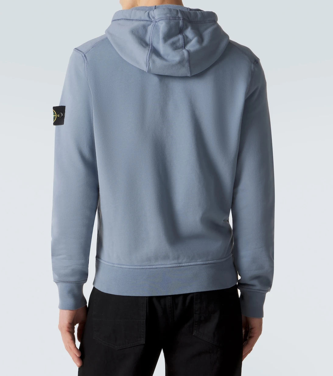Stone Island - هودي بسحاب من قطن الجيرسي