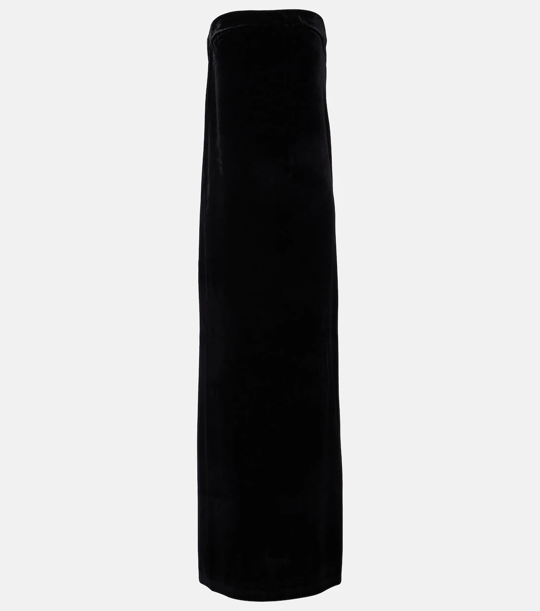 Norma Kamali - Strapless velvet gown