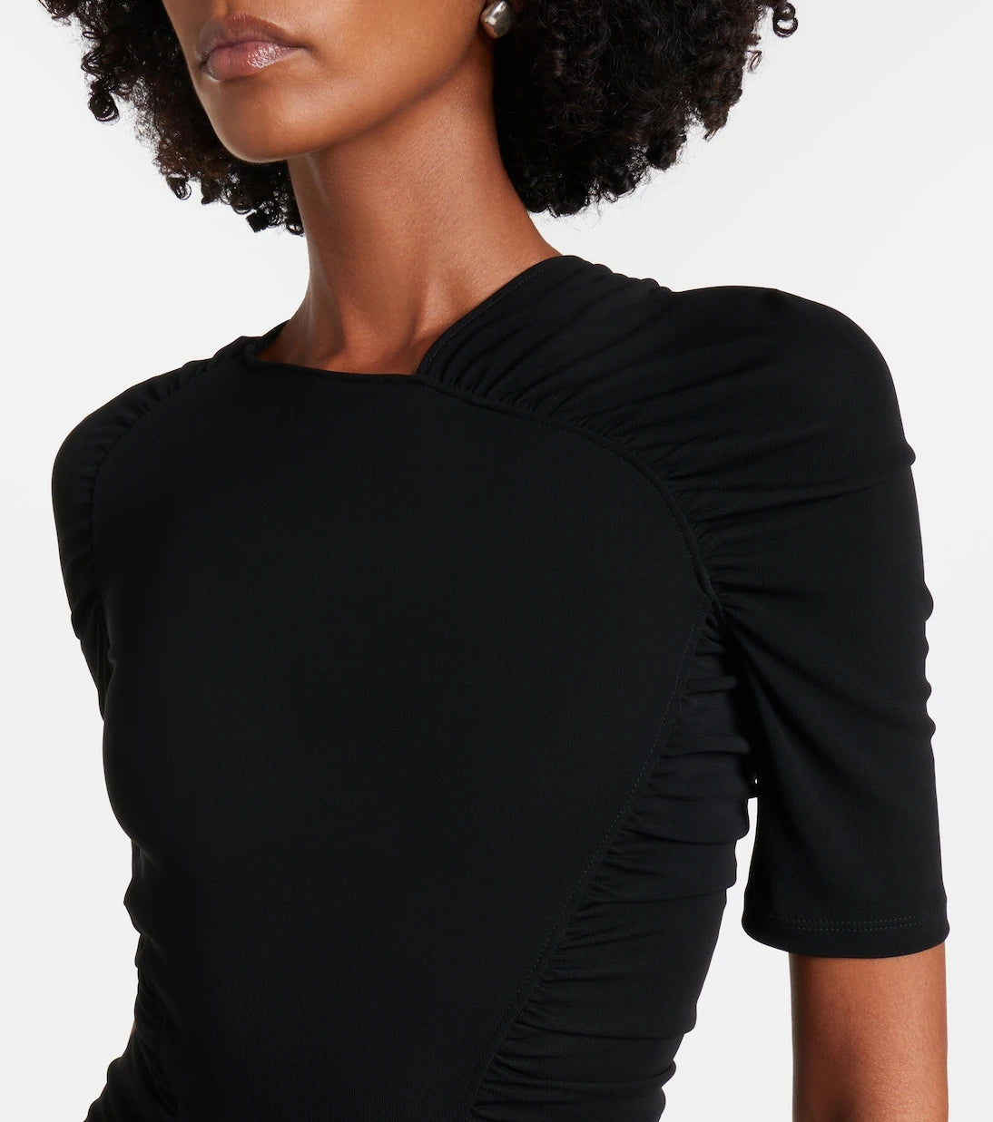 Victoria Beckham - Ruched crêpe jersey maxi dress