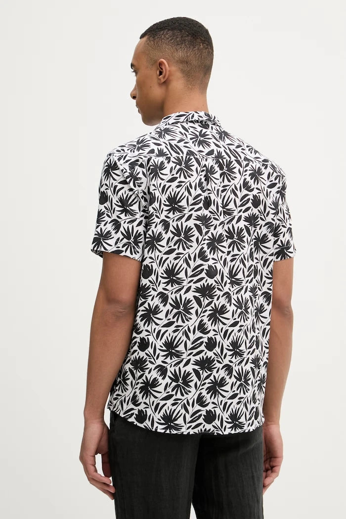 Karl Lagerfeld Erkek Keten Gömlek MODERN FIT 1/2