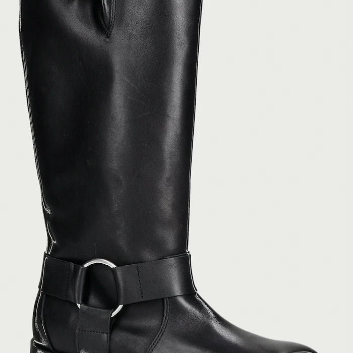 Steve Madden diz altı kadın deri bot Zamza