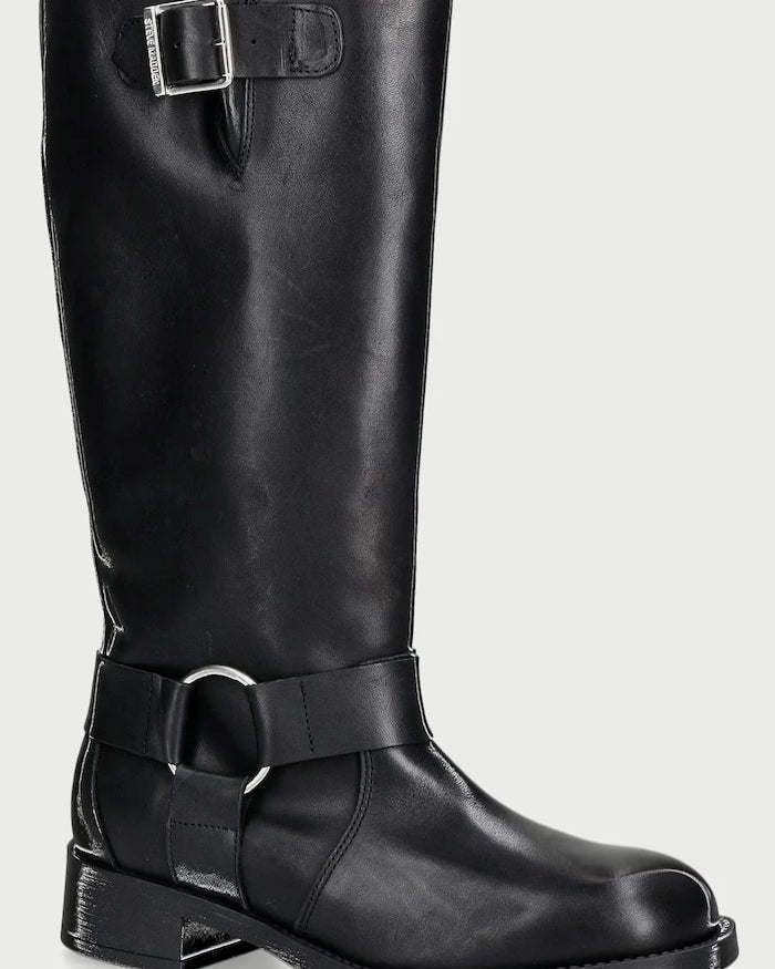 Steve Madden diz altı kadın deri bot Zamza