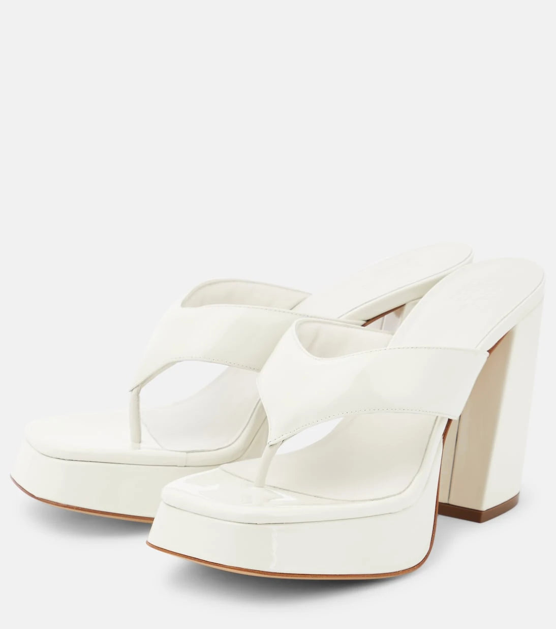 Gia Borghini - Patent leather platform sandals