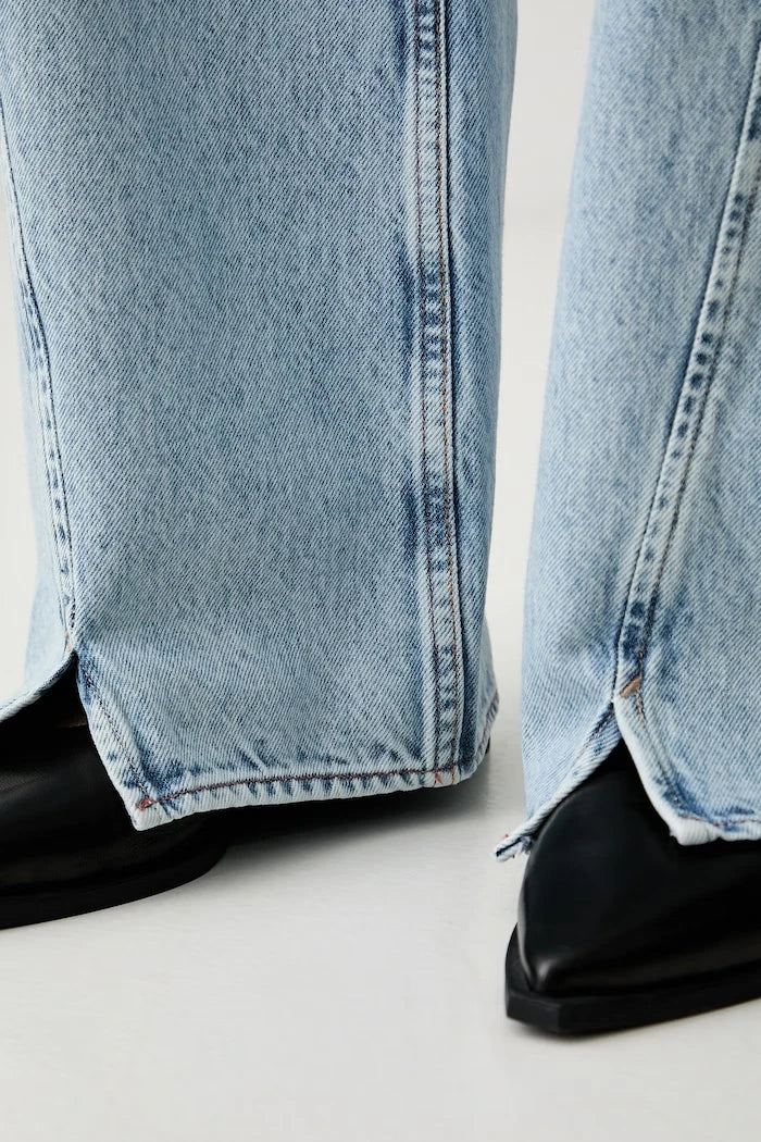 Kadın wide leg jean C_MARLENE SLIT HR