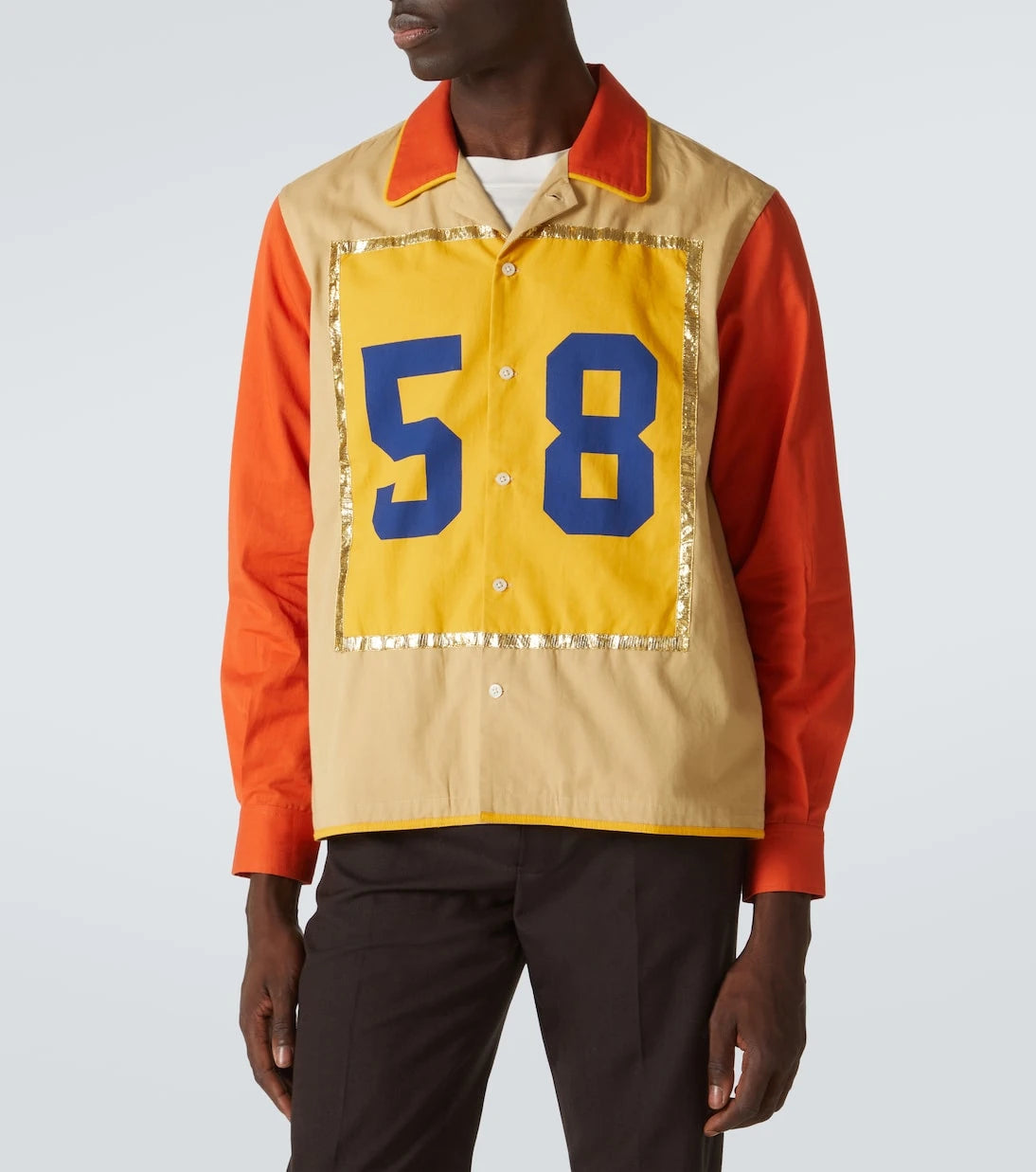 Bode - Fifty-Eight printed cotton shirt