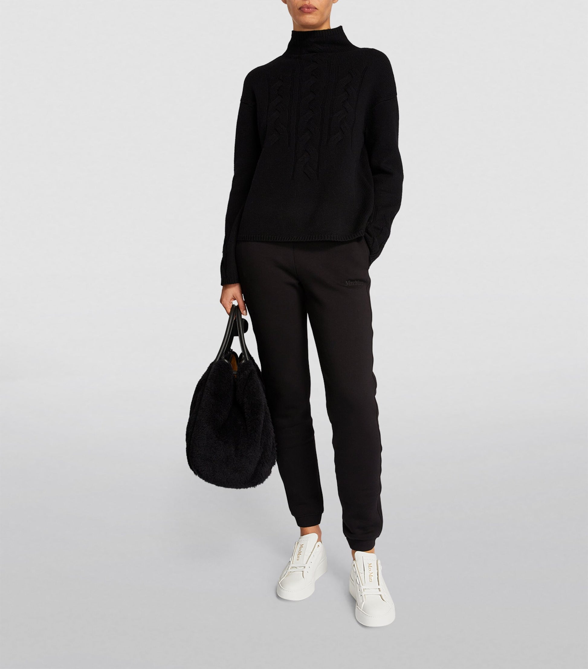 Max Mara White Leather Sneakers