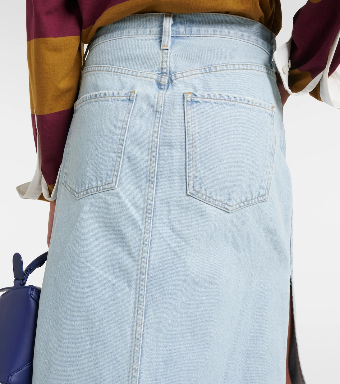 Agolde - Astrid Slice denim maxi skirt