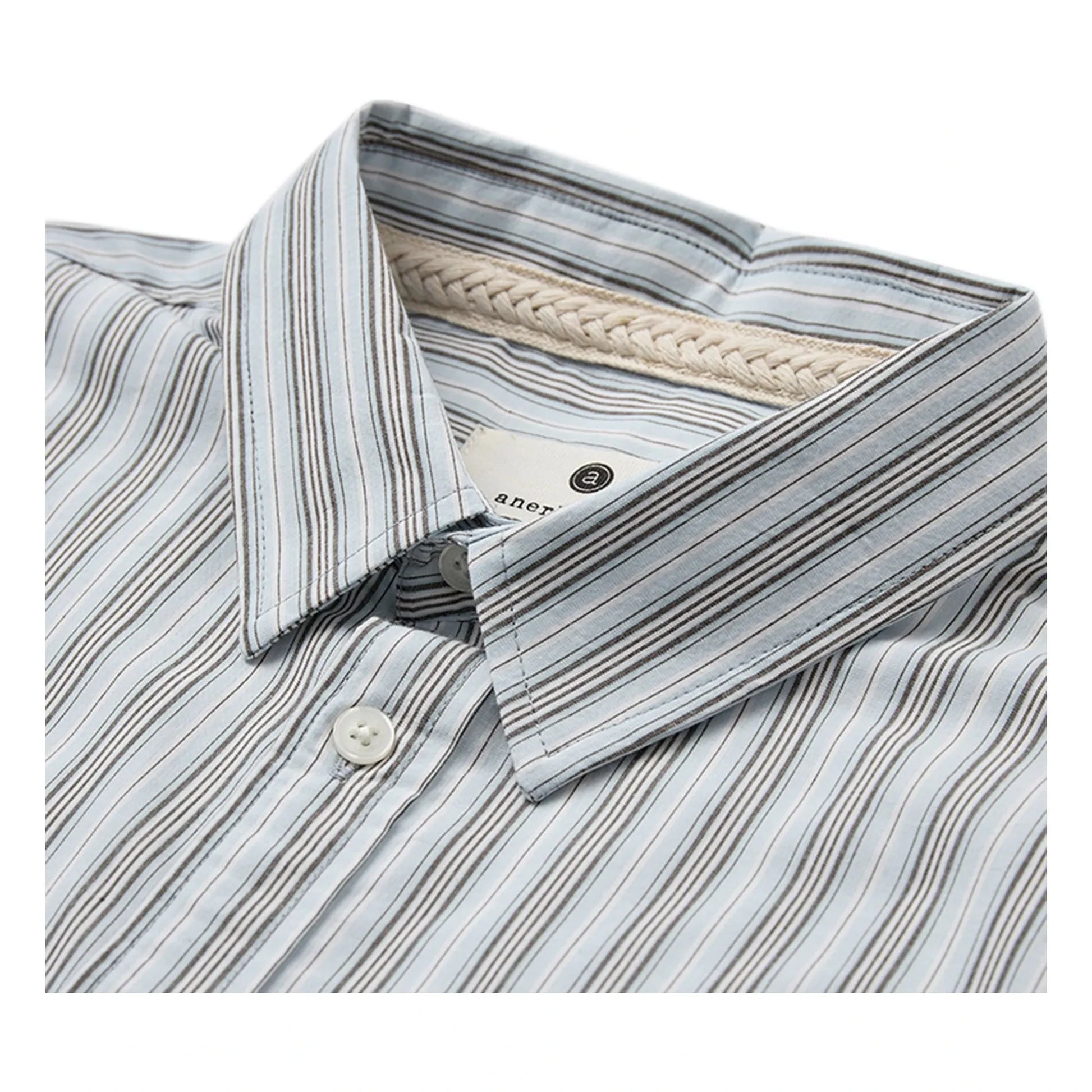Anerkjendt - Akotto Poplin striped shirt | Light Blue