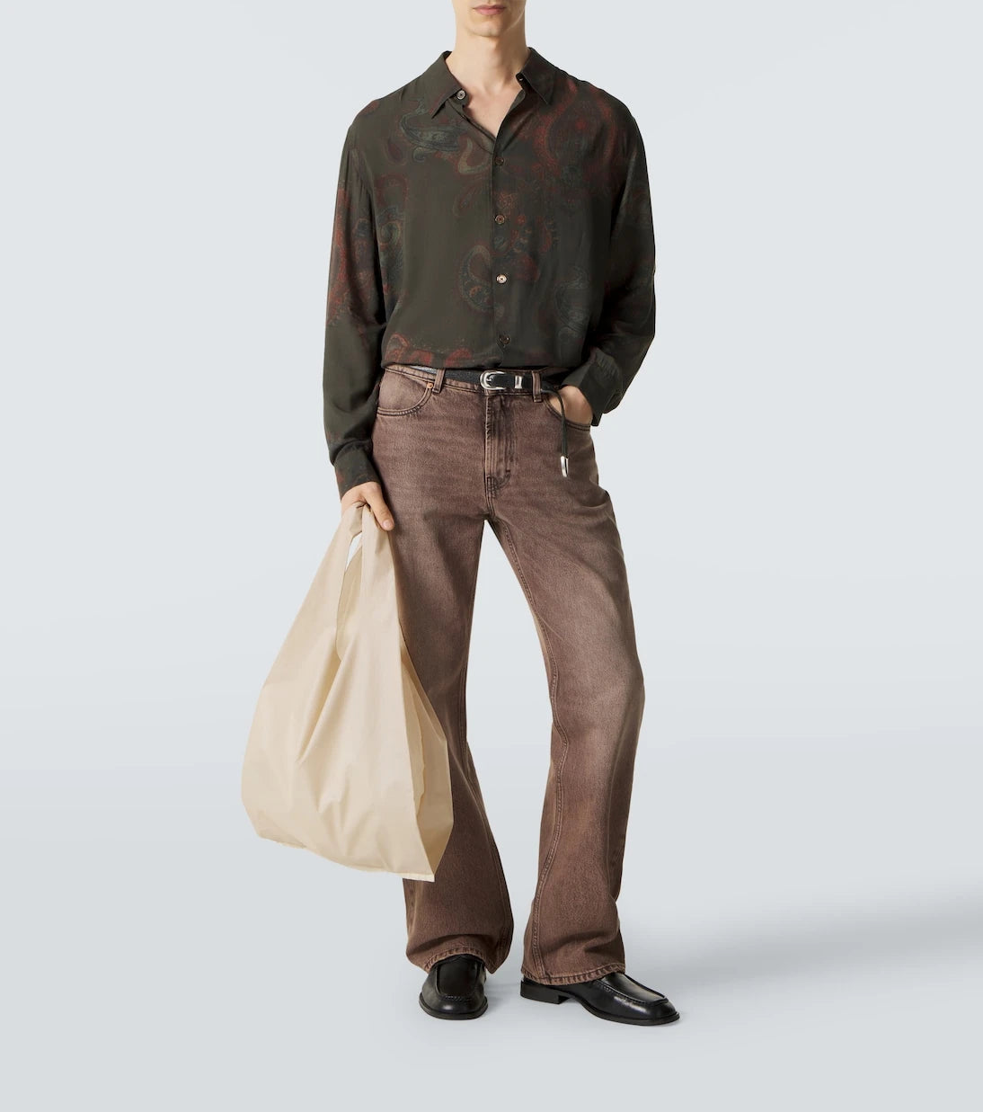 Our Legacy - Logo embroidered shopper