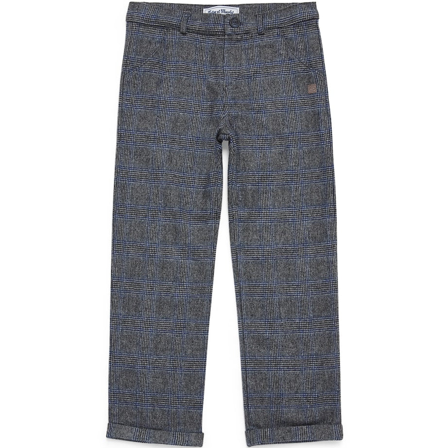 Wool-Blend Check Trousers (5-12 Years)