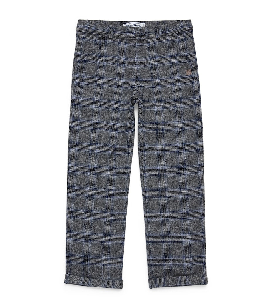 Wool-Blend Check Trousers (5-12 Years)