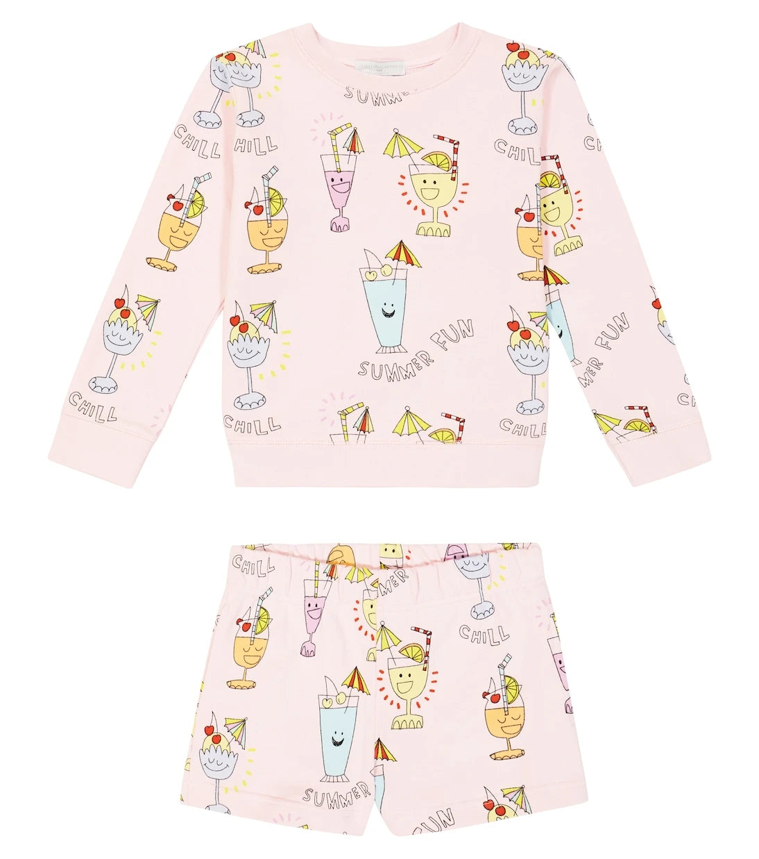 Stella McCartney Kids - Printed cotton sweatshirt and shorts