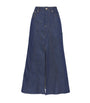 Maje Blue Denim Midi Skirt