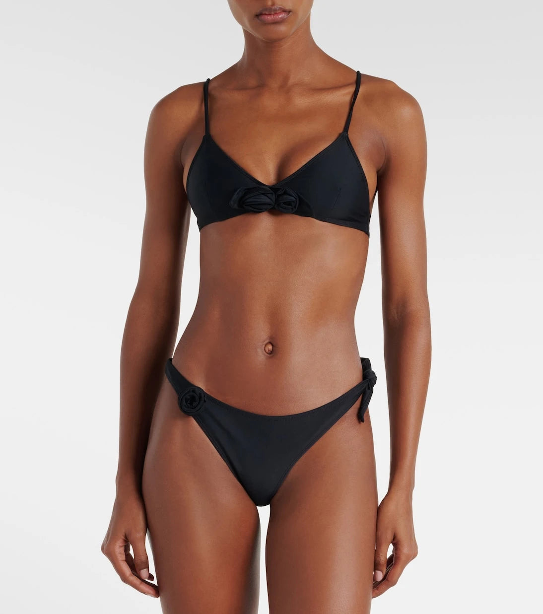 Coperni - Flower floral-appliqué bikini top